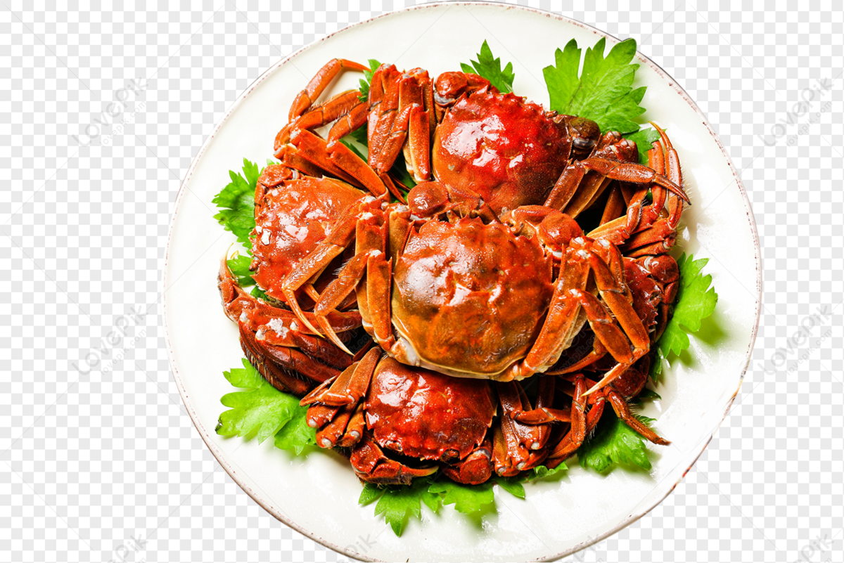 Crab 3–4 medium